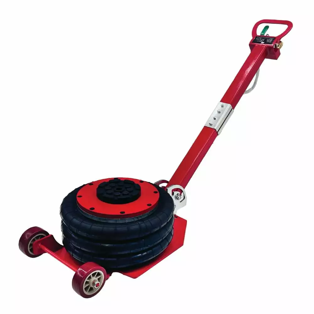 Triple Bag Air Jack 3 Ton/6600 lbs. Airbag Jack with Six Steel Pipes. Lift up to 15.5. 3-5 s Fast Lifting Pneumatic Jack. with Adjustable Long Handles for Cars. Garages. Repair