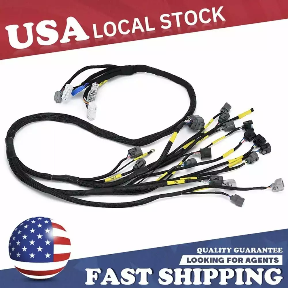 Tucked Engine Wiring Harness Replacement For Honda Civic Integra D16 B16 B18 USA