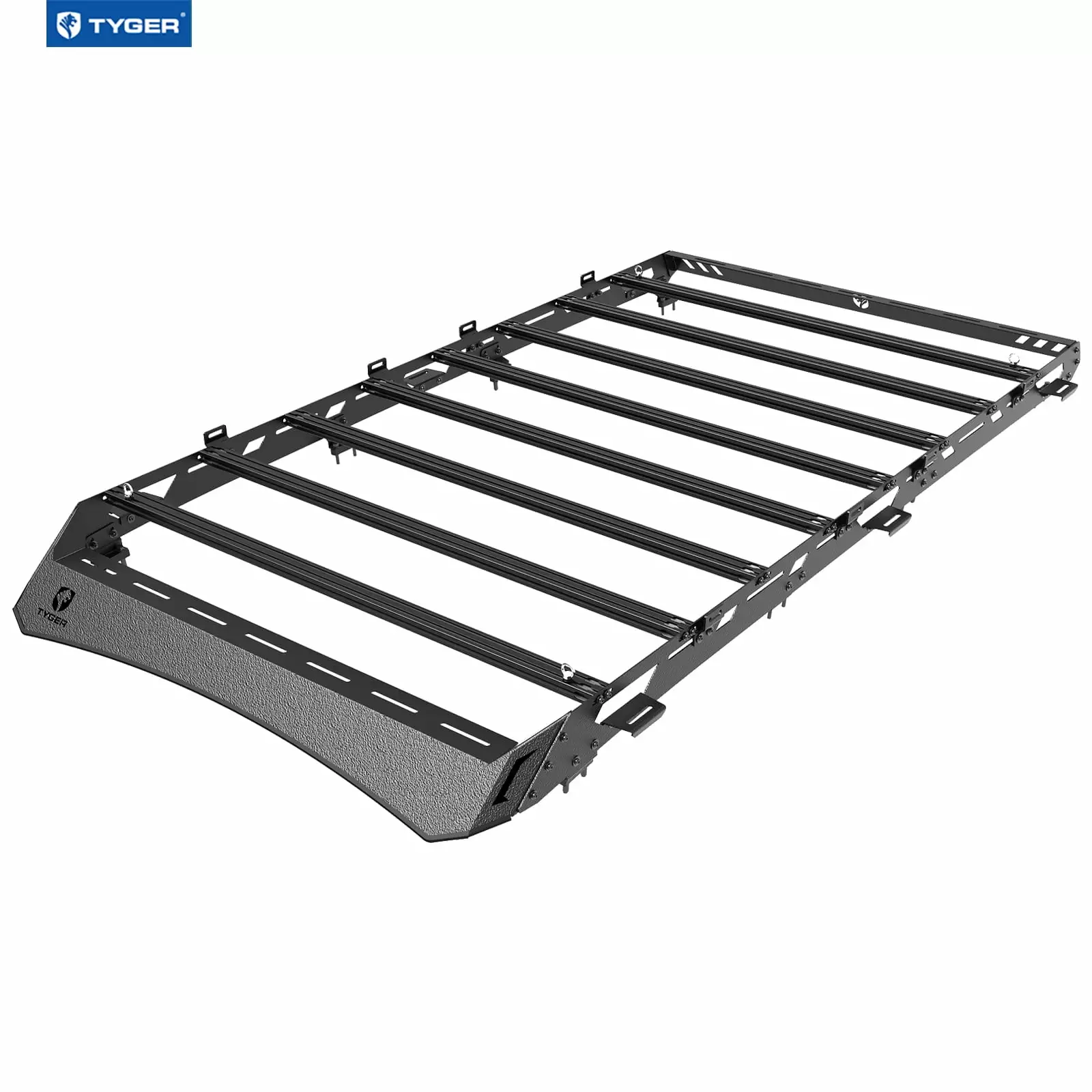 Tyger Auto Platform Style Roof Rack Compatible with 2010-2024 Toyota 4Runner | Cargo Storage Carrier for Outdoors Gear| Paintable Accent Inserts to Color Match | TG-RR1T33668