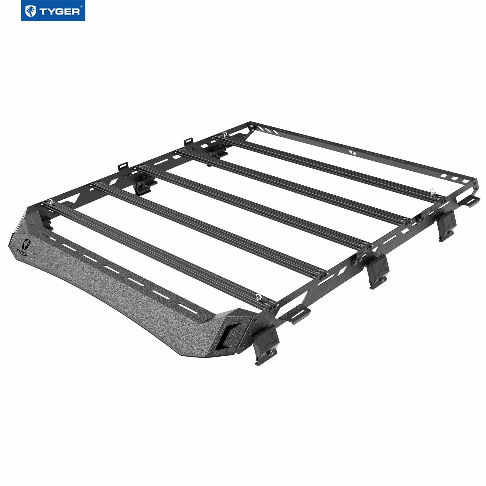 AA-Racks Model APX2501 75 Full-Size Pickup Truck Ladder Racks Low-Profile Height-Adjustable Utility Aluminum Truck Bed Rack with Load Stops-Black