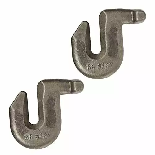 US Cargo Control Heavy Duty 3/8 T-Grab Hook - Grade 80-2 Pack