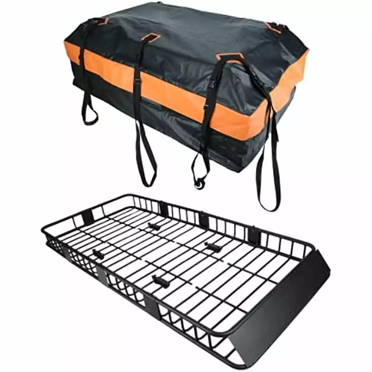 Ultra Wide Heavy Duty Cargo Roof Luggage Rack. High-End Roof Bag to Easily Meet Load Requirements. Suitable for SUVs. Trucks. and Automotive Steel Structures (46+15)