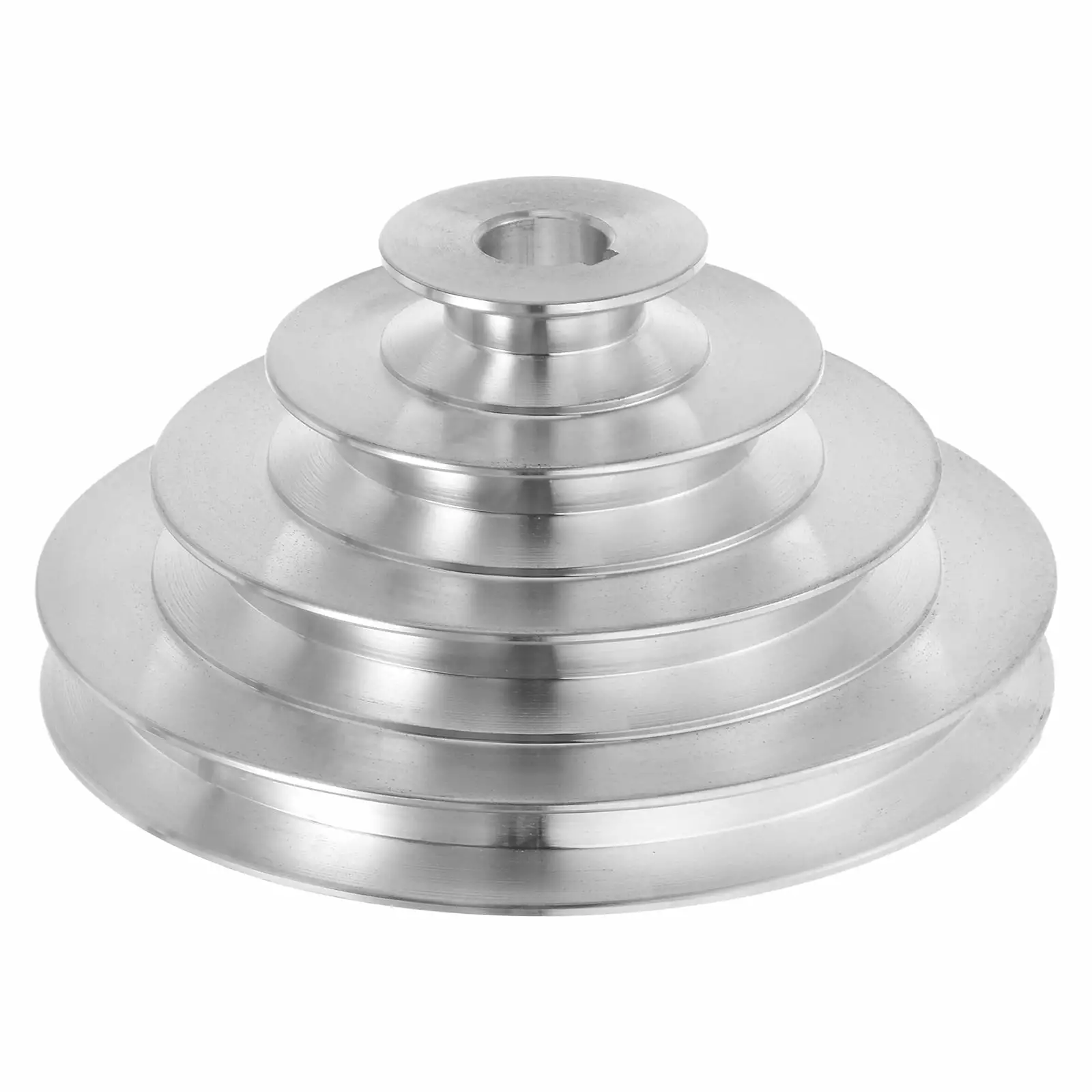 Uxcell Aluminum A Type 4 Step Pulley Wheel 16mm Bore 41-130mm Outer Dia for V-Belt 12.7mm Belt Width