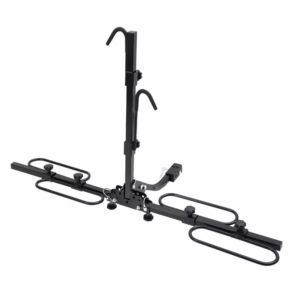 VAHIGCY Hitch Mounted RV Bike Racks E-Bike Rack Hitch Mount for Cars 2-Bike Rack Bicycle Carrier Racks Hitch Mount Foldable Rack for Cars Trucks SUVs 180 Lbs Capacity ingenious