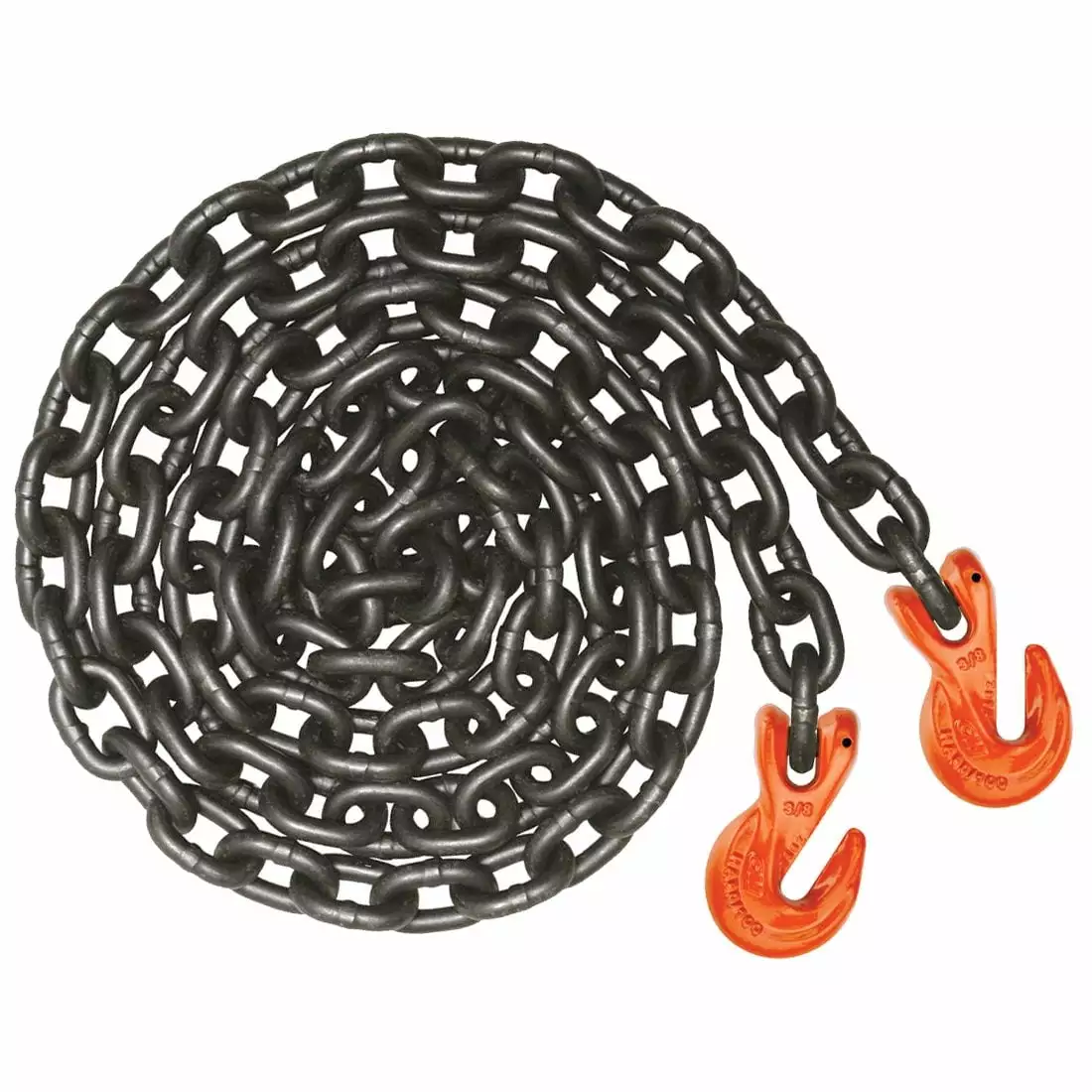 VULCAN Binder/Safety Chain Tie Down. Grab Hooks. G100. 3/8 inch x 10 foot. PROSeries. 8800 Lbs SWL