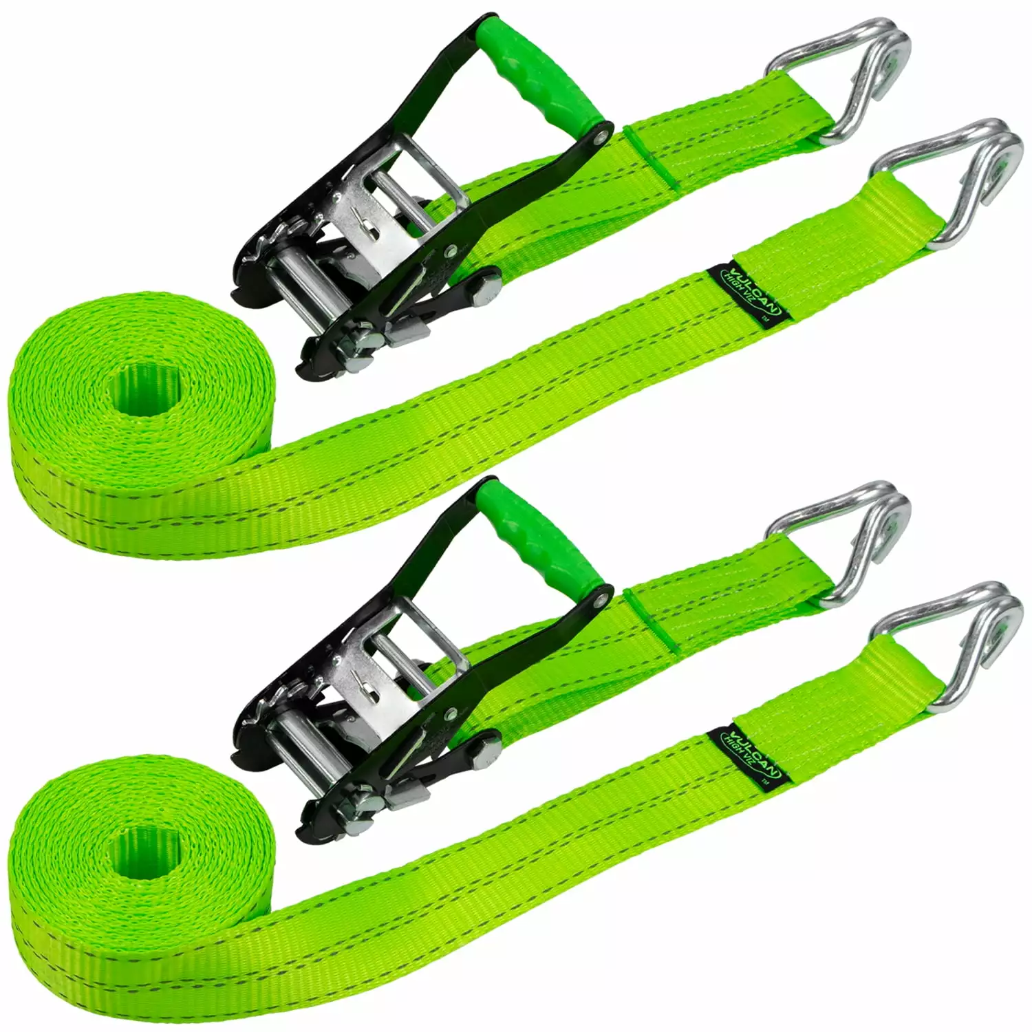 1.5x15' Ratchet Straps 4000 Lbs 6 Pack