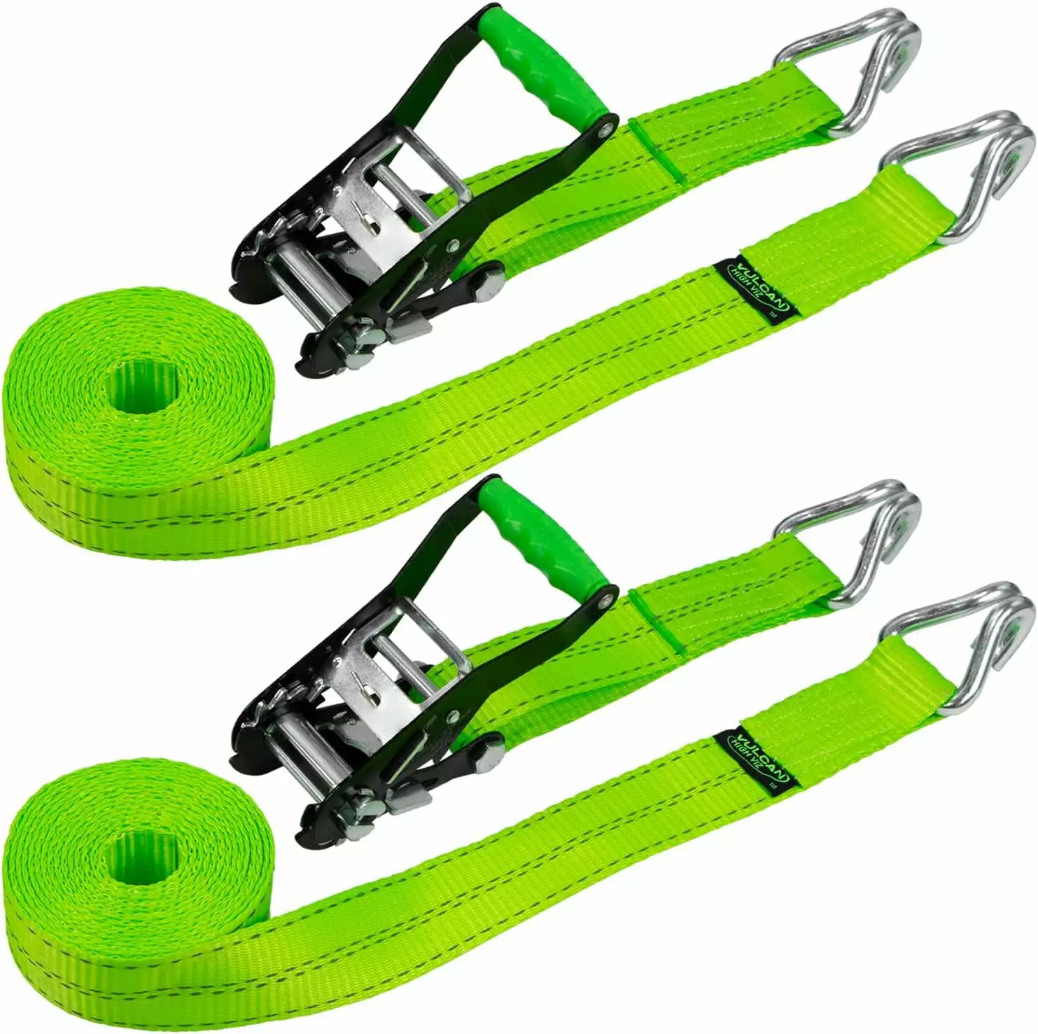 Powertye Big Daddys Ratchet Tie Downs w/Snap-Hook/S-Hook End Combo Black (32572)