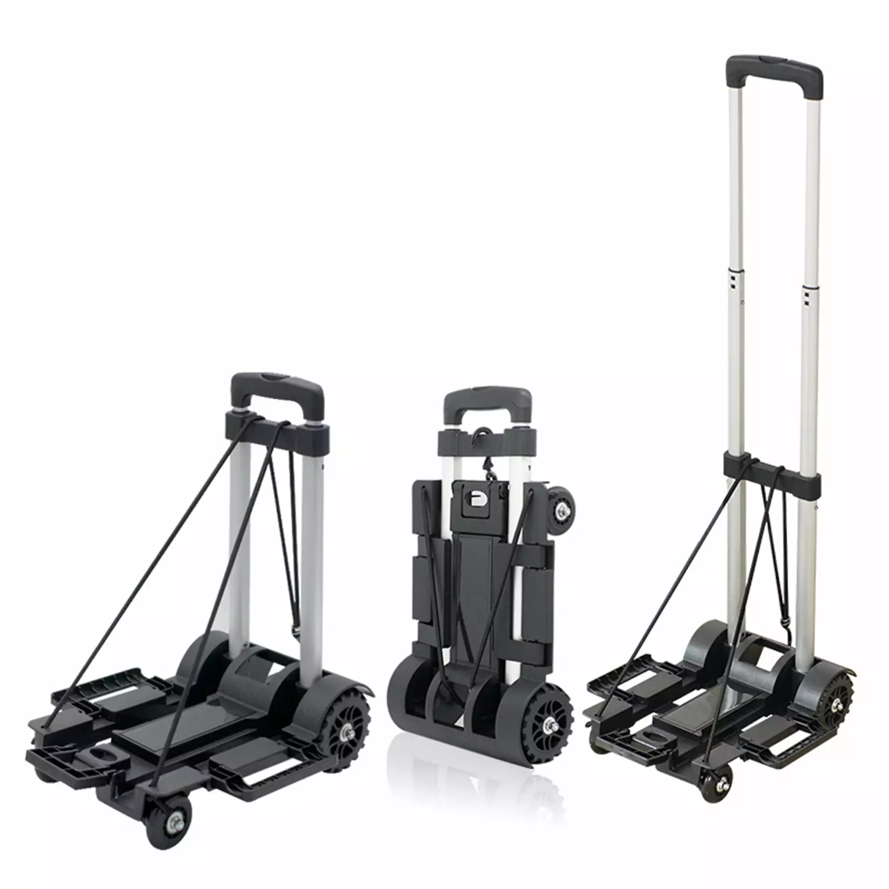 Vehipa Folding Hand Truck Heavy Duty 110 lbs Loading Capacity 4 Wheel Dolly