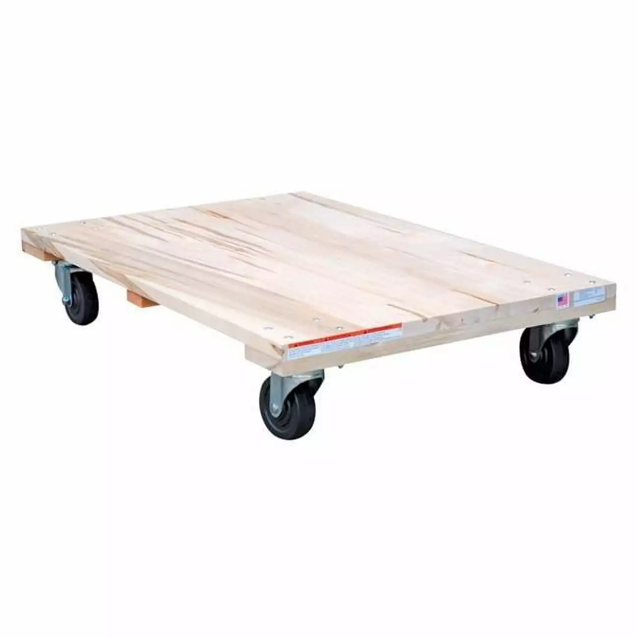 Vestil HDOS-2436-12 Hardwood Dolly-Solid Deck- 24 x 36 in. - 1200 lbs