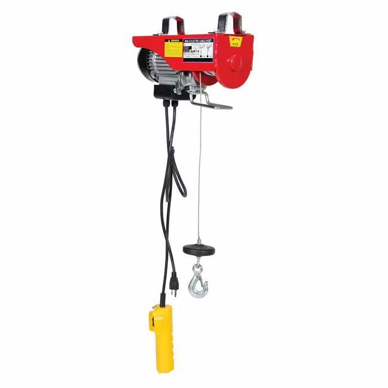 PreAsion Portable 3in1 Electric Hoist Wired and Wireless Remote Control Hoist Winch for Industrial Crane Lifting Load 992Lb Lift Height 25 Ft