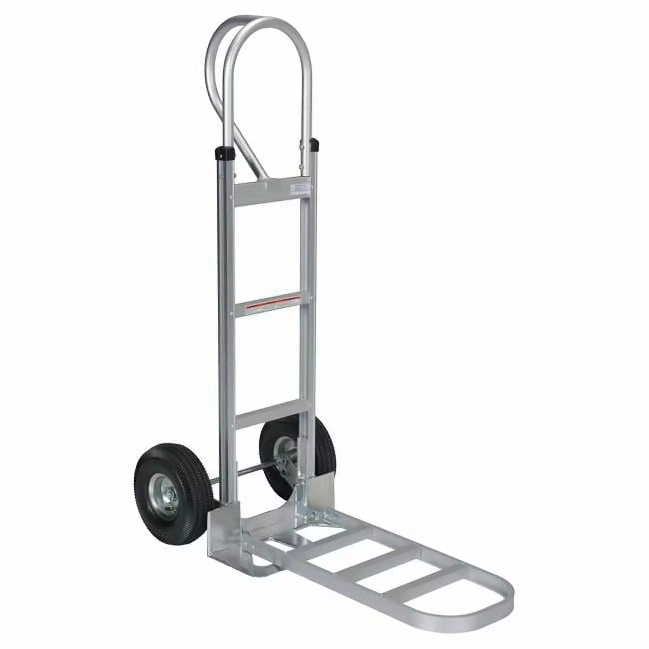 Aluminum P-Handle Hand Truck with Hard Rubber Wheels