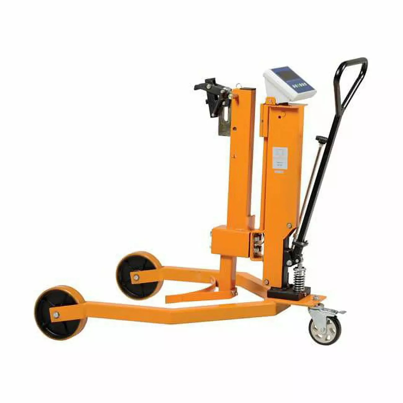 9900 LB. Cap. Hydraulic Machinery & Equipment Mover. Adjustable Forks. Swivel Steel Wheel. 6 Lift Height. 2 Straps