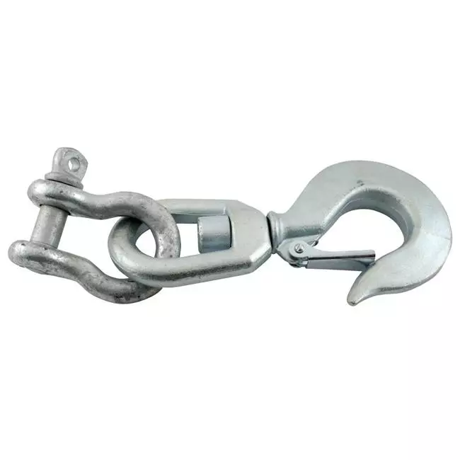 Vestil Manufacturing Swivel Hook with Shackle. 10000 lbs