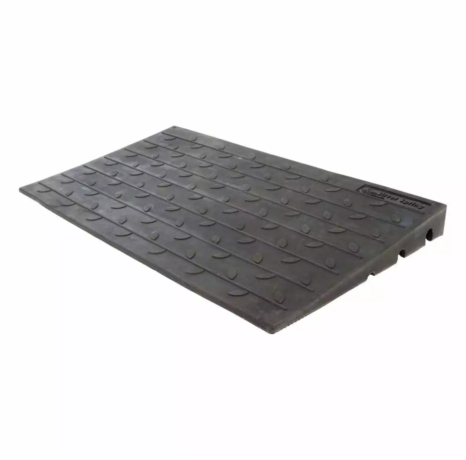 WWXBTM 3 H Rubber Traction 3-Channel Threshold Ramp for Wheelchairs. Mobility Scooters. and Power Chairs