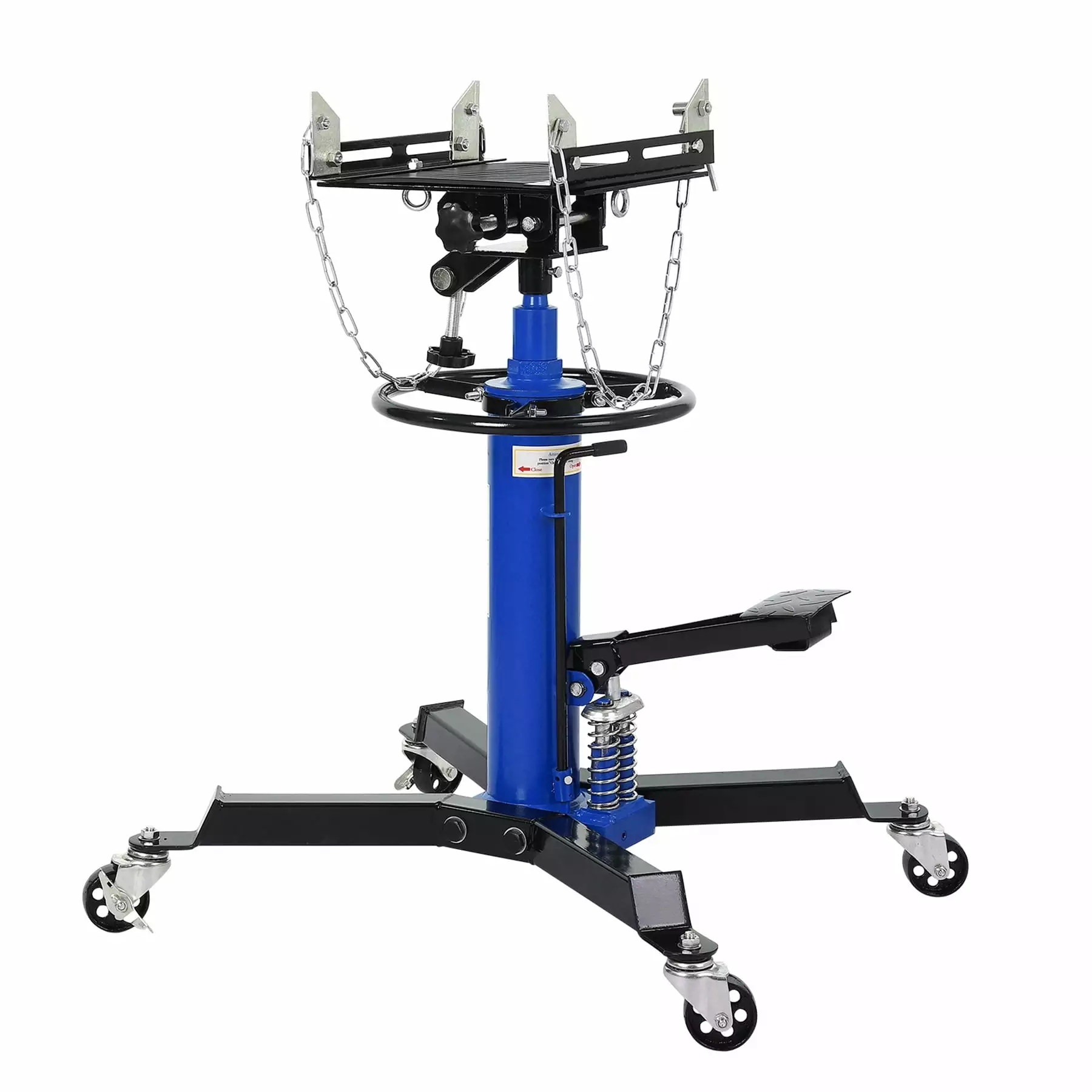 WhizMax Transmission Jack 1322 Lbs with Foot Pedal. 2-Stage Hydraulic Vertical Telescopic Floor Jack Stand