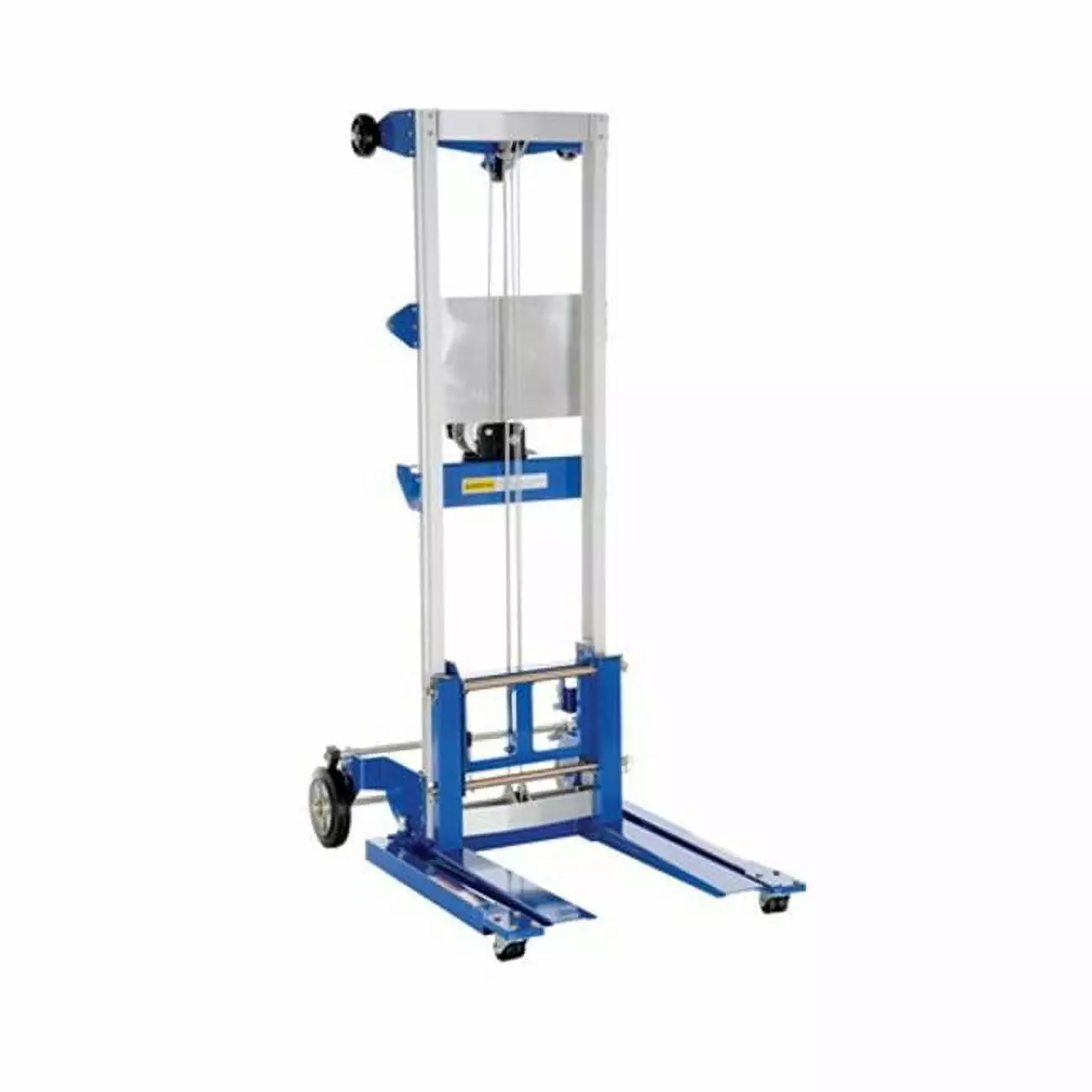 Global Industrial No. 153 Lightweight Hand Operated Lift Truck - Capacity Fixed Legs. Silver & Blue - 400 lbs