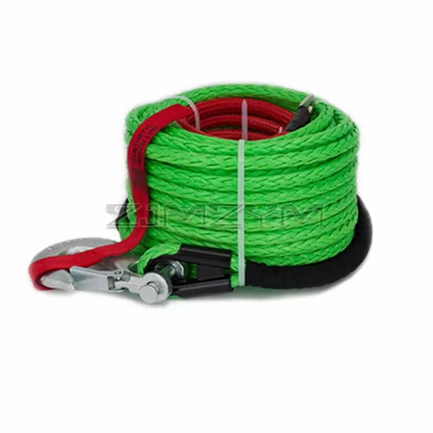 Winch Rope. 10mm*30m Multicolor Winch Line. Towing Rope. Polymer Synthetic Fiber Rope. Plasma Rope For Off-Road Vehicle Traction--------.Light and Strong