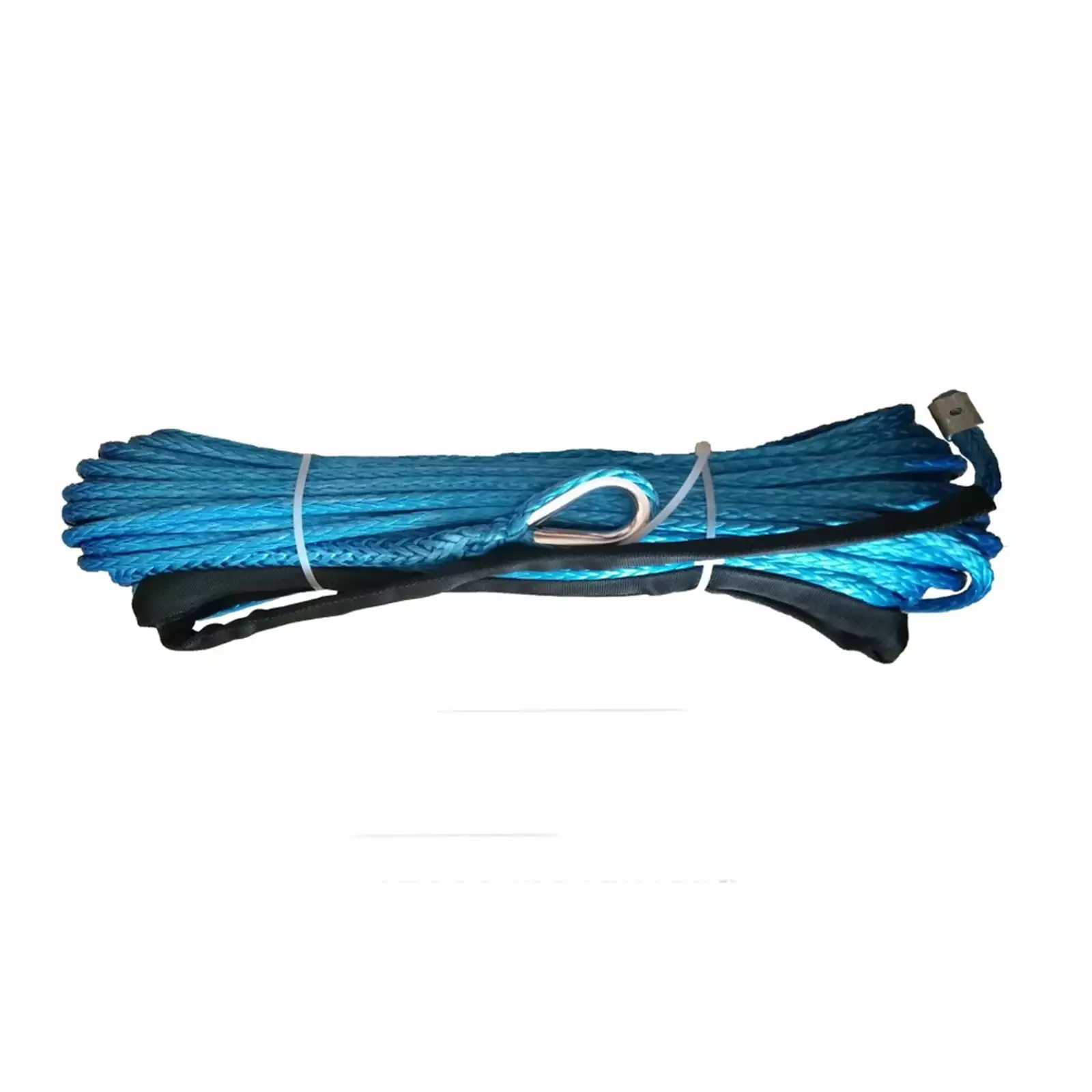 Winch Rope. 120500Lbs Winch Rope Line Cable 10mm 30m 12 Strand Synthetic Winch Rope. Blue Orange Grey Color For ATV UTV SUV--------.Light and Strong