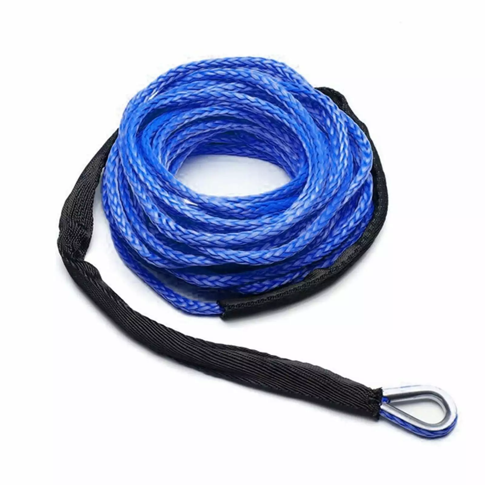 Winch Rope. 15m 6mm/7mm Towing Winch Cable Rope String Line Synthetic Fiber 5800lbs/7700lbs/9300lbs For ATV UTV SUV 4X4 4WD--------.Light and Strong