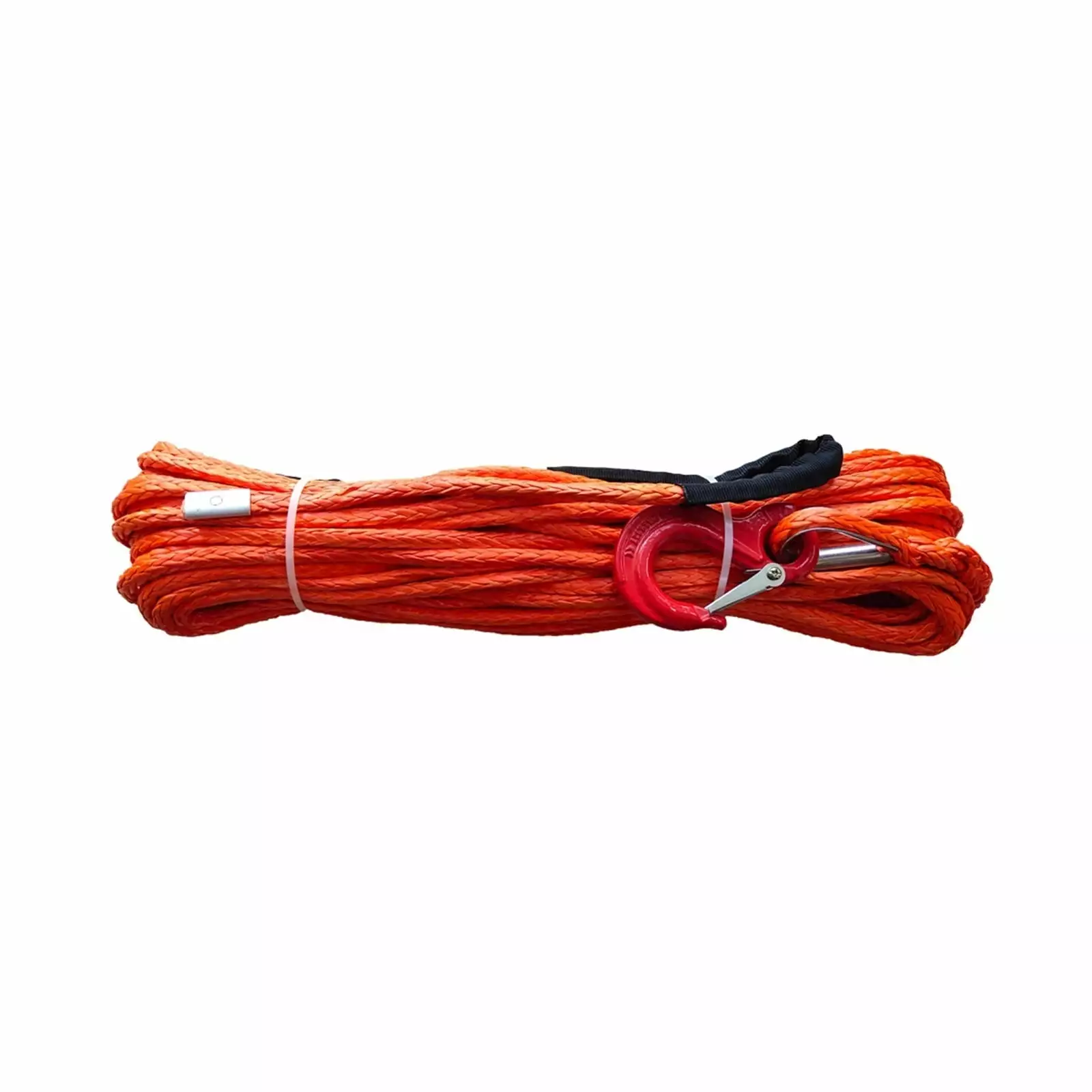 Winch Rope. 5/16 X 100' Orange Synthetic Winch Line Cable Rope.Winch Line Cable With Protective Sleeve And Heavy-Duty Hook (ATV UTV 4X4)--------.Light and Strong