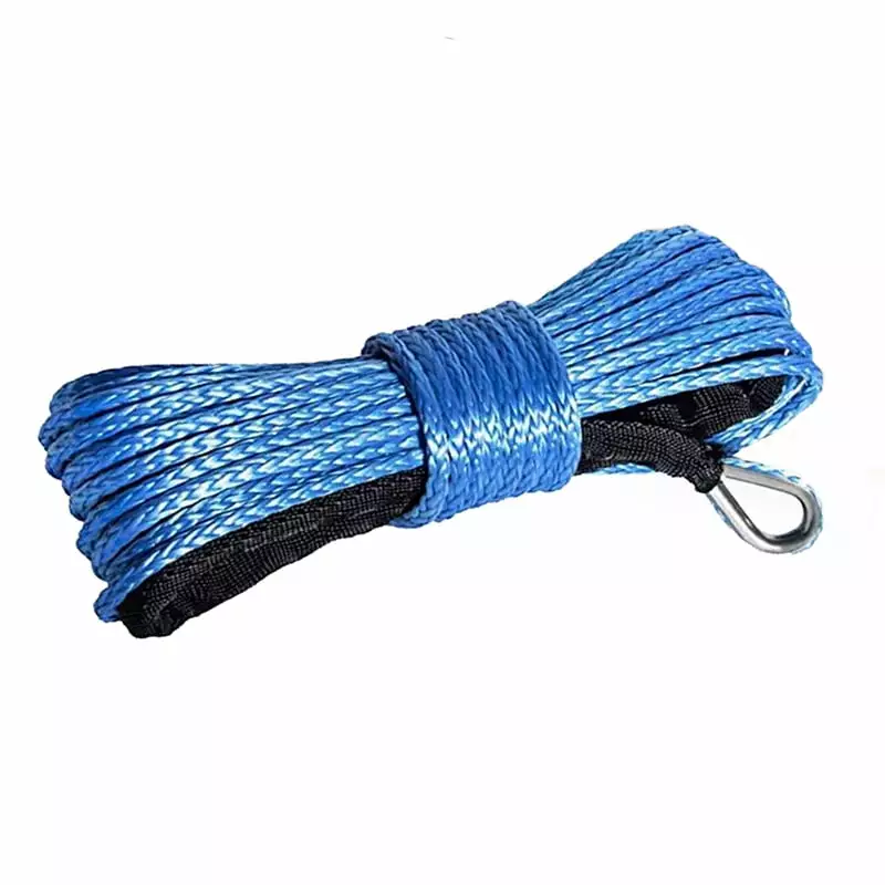 Winch Rope. 8mm X 15m Synthetic Winch Line / Rope UHMWPE Cable With Sheath For 4x4 4wd Atv Utv Suv Offroad--------.Light and Strong