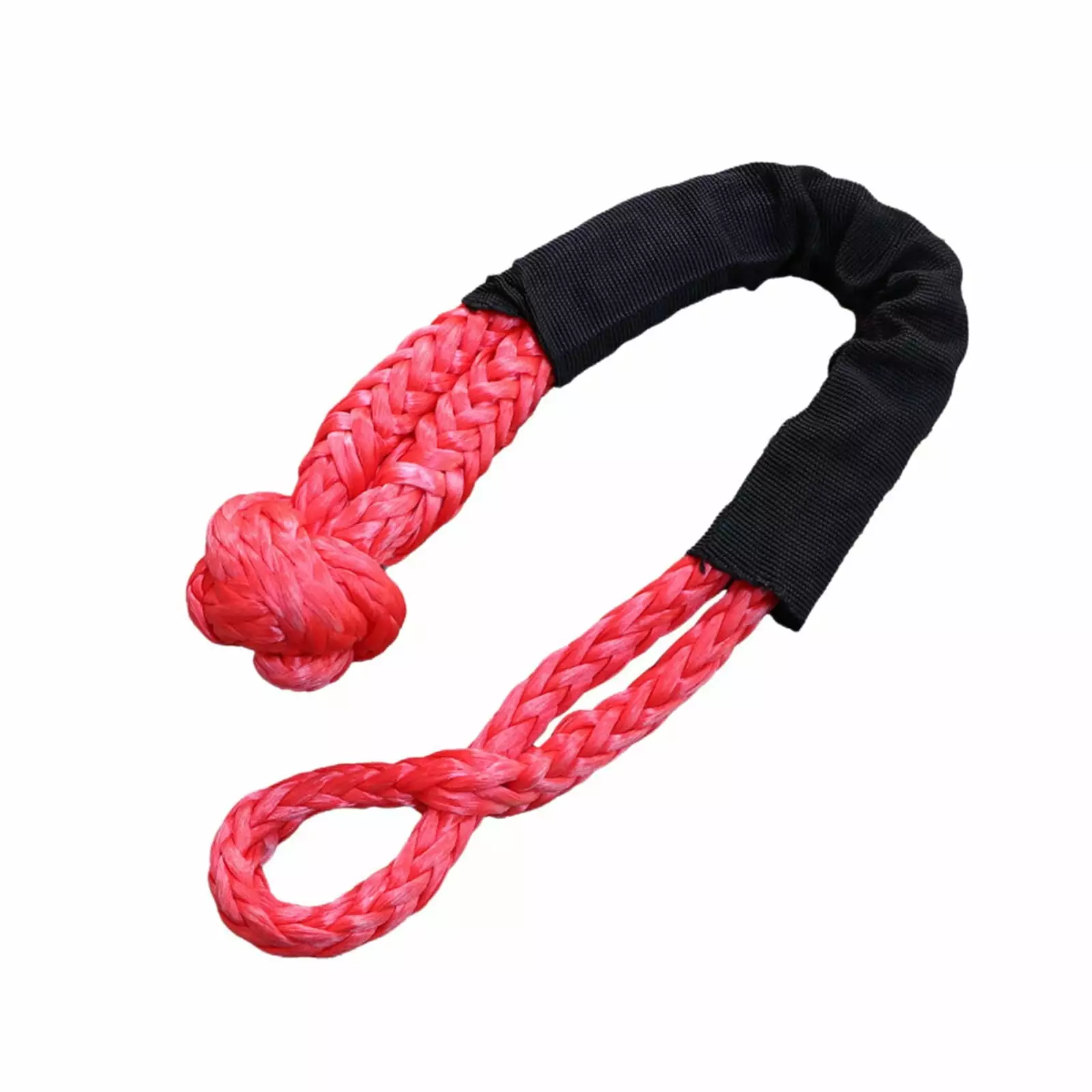 Winch Rope. Car Trailer Tape Rope 38000 Pound Soft Shackle Synthetic U-shaped Hook Wear-resistant Off Road Hook Winch Rope For ATV UTV SUV--------.Light and Strong