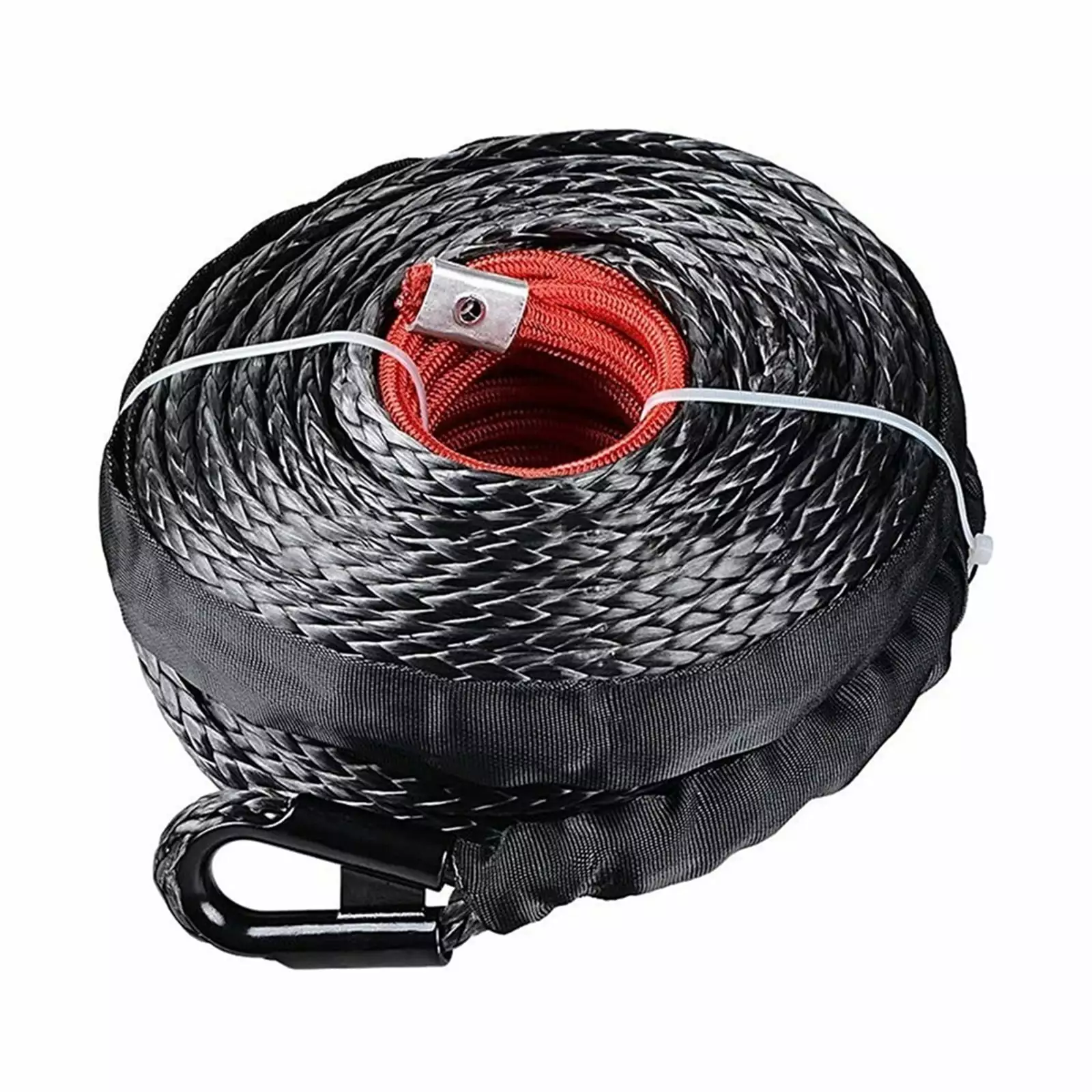 Winch Rope. Winch Rope String Line Cable with Sheath 9.5mm Synthetic Towing Rope 29m Car Wash Maintenance String for ATV UTV Off-Road--------.Light and Strong