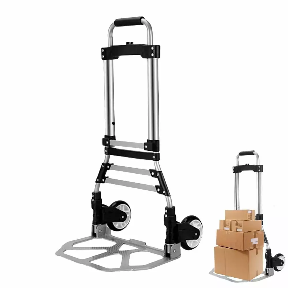 Xianers Hand Truck Foldable Heavy Duty Luggage Moving Cart Utility Trolley With Wheels Carts Hand Trucks For Shopping Travel Warehouse Distribution Workplace lovely