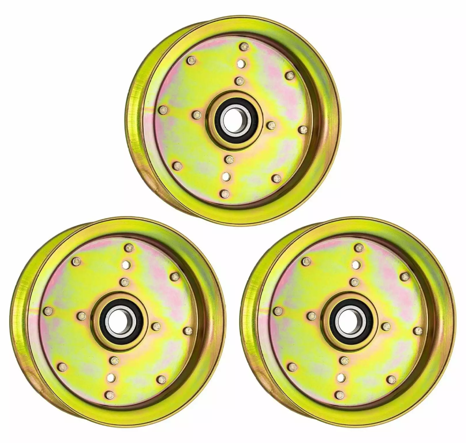 XylehR Flat Idler Pulley for EZ 4220 4822 5225 5424 6124 Z4218 Z4824 539112196 539131148 539132728 3 Pack