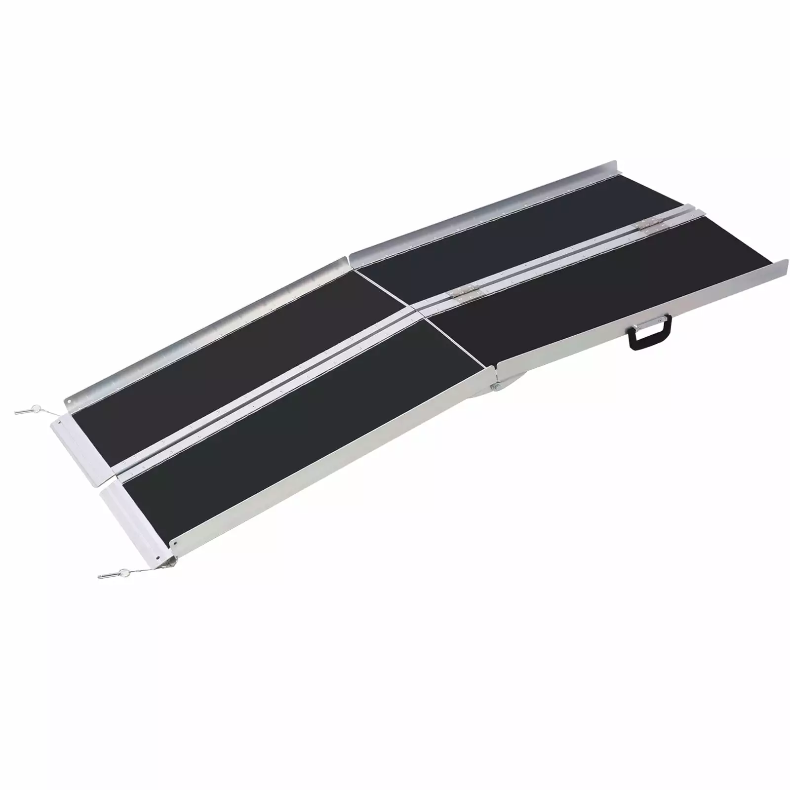 YANSHE 6' Aluminum Wheelchair Ramp. 600LBS Capacity. Portable Folding Threshold Ramp With a Slip-Resistant Surface. Height Range 4-18. For Home. Steps. Stairs. Doorways