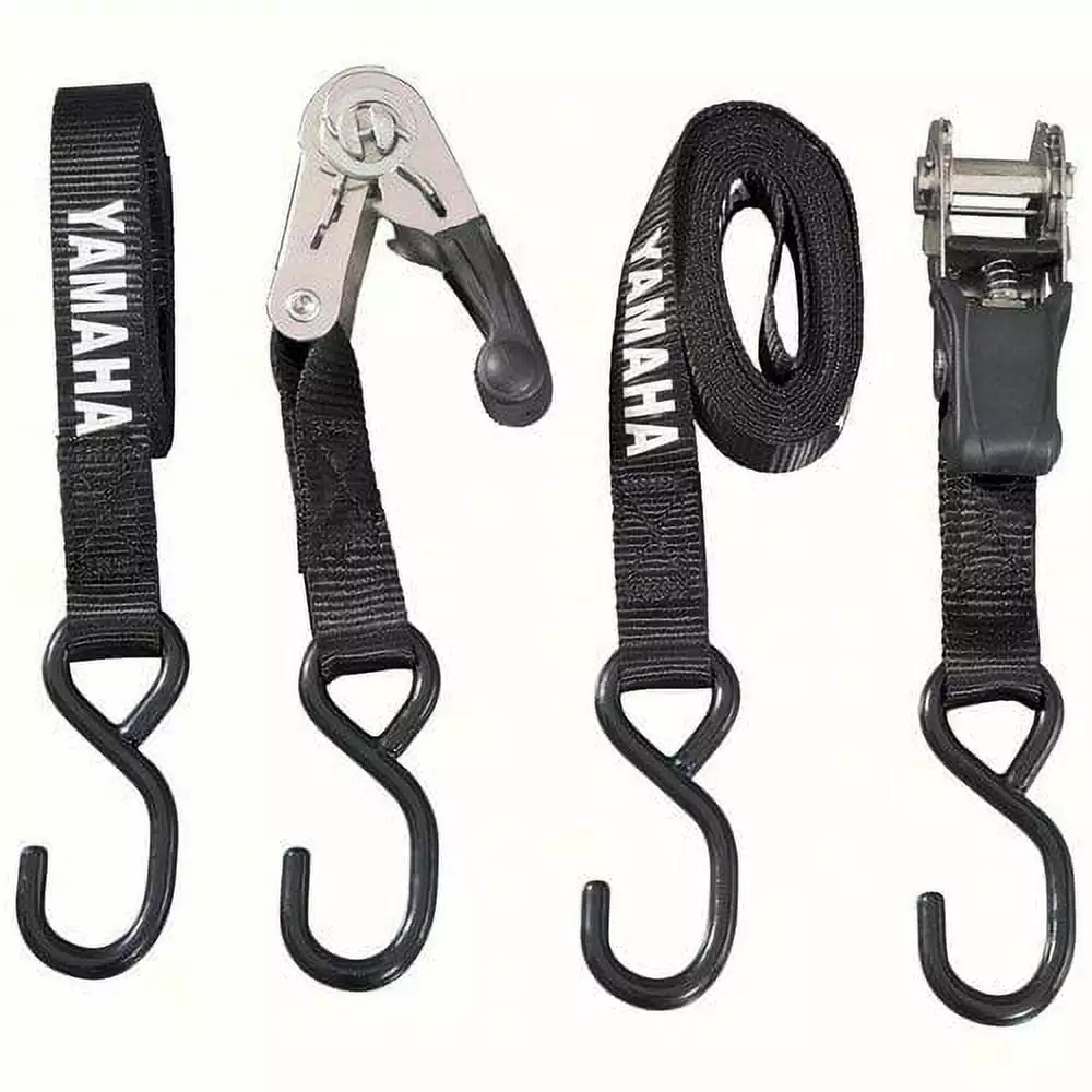 Yamaha ACC-0SS58-40-29 1-inch Ratchet Tiedowns - Black; ACC0SS584029