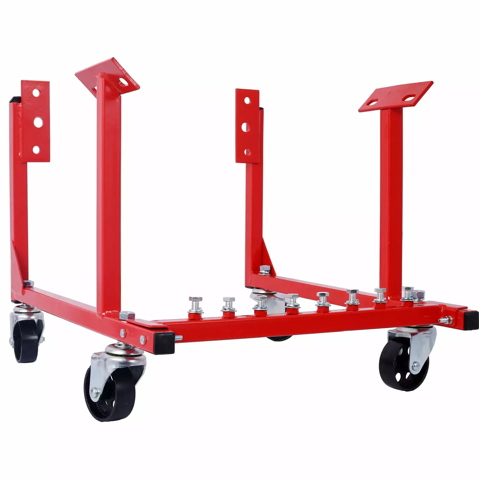 Yone jx je Engine Cradle with Wheels.Powder Coat 3in Heavy Duty Steel Construction Wheels 1000 LBS Capacity Storage Hardware Included Easy Assembly.Red