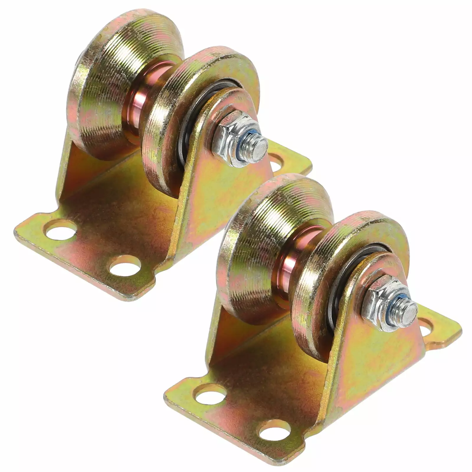 Yueyihe 2pcs Small Pulley Block Silent Pulley Wheel Heavy Duty Pulley Wheels for Track Wall Ceiling Mount DIY Projects