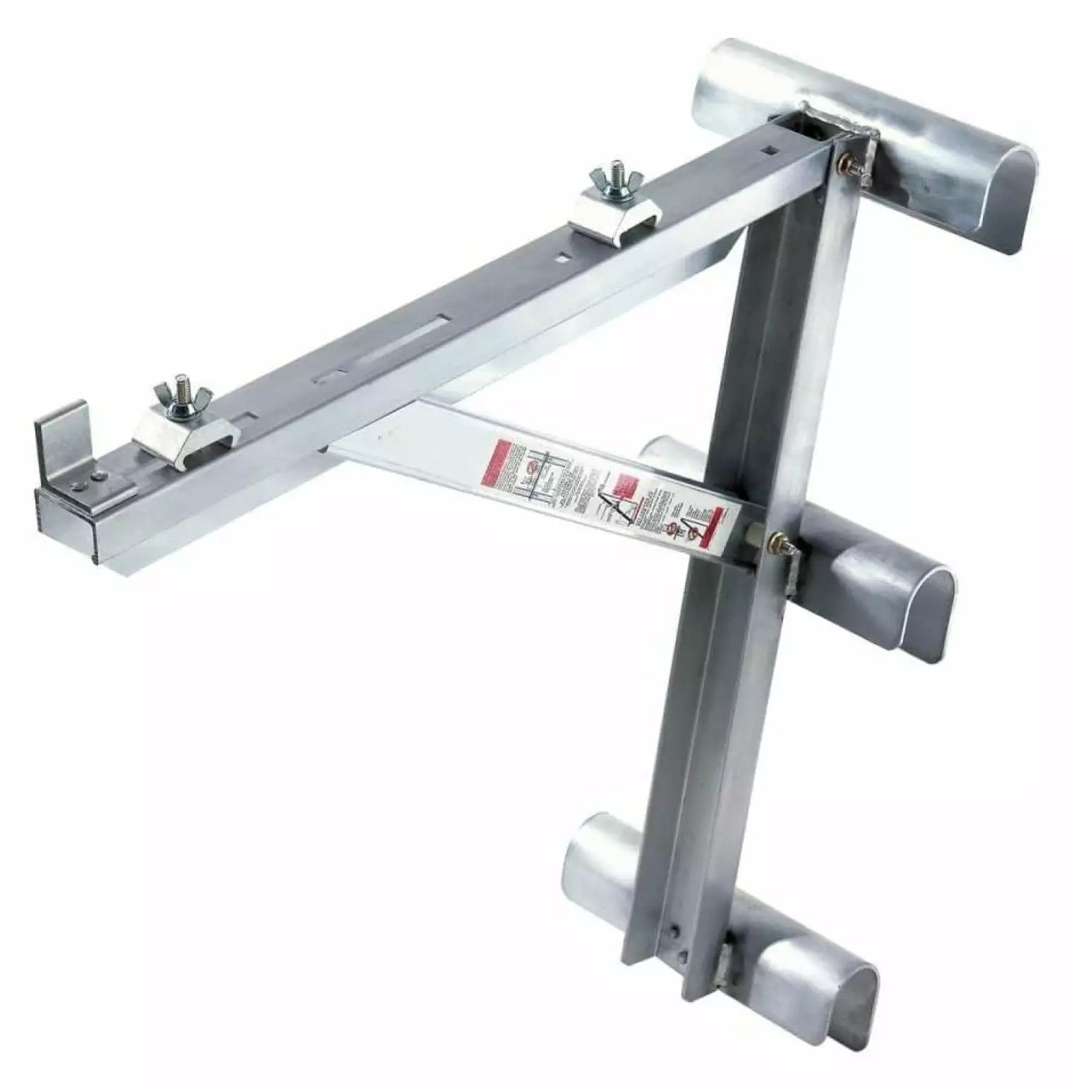 YuraZH AC10-20-03 - 3 Rung Aluminum Long Body Ladder Jacks. Pair . Silver