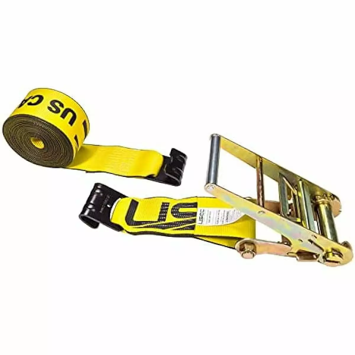 ZJINJIN 4 Inch Flat Hook Ratchet Strap. 4 Inch x 30 Foot. Yellow Heavy Duty Ratchet Straps with Black Flat Hooks. 5.400 lbs. Working Load Limit. Tie Down Straps for Flatbed Trailer