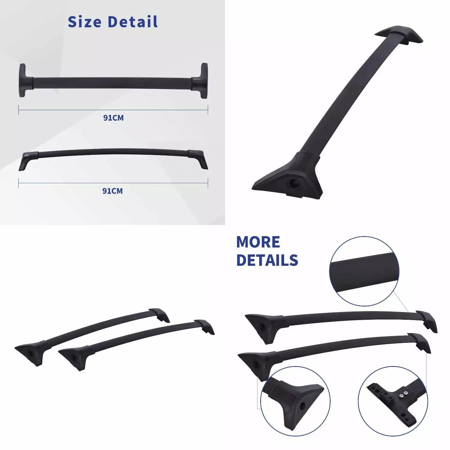 ZNGXYU Heavy Duty Metal Roof Rack Bars for SUV Car Truck Top Luggage Holder Rooftop Cargo Carrier Durable Luggage Rack for Car.