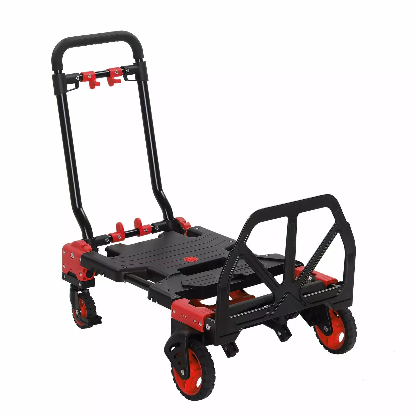 Zimtown 2-in-1 Foldable Hand Truck Dolly. with Retractable Handle. Folding Hand Cart for Moving