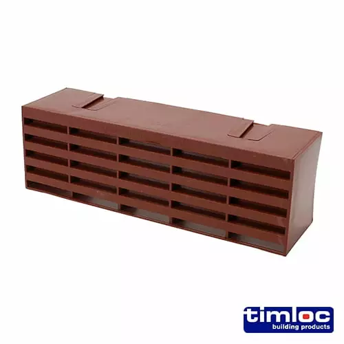 Timco - Timloc Airbrick - Plastic - - Brown - 1201ABBR (Size 215 x 69 x 60 - 20 Pieces)