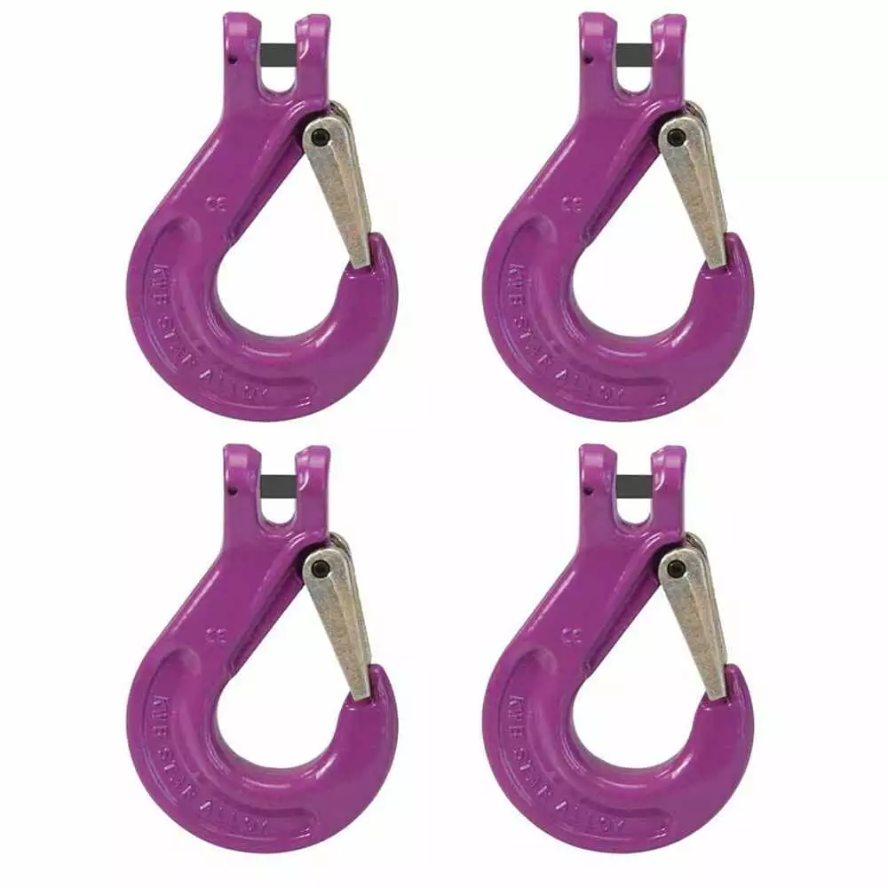 KWB 1/2 Clevis Sling Hook - Grade 100 - 4 Pack