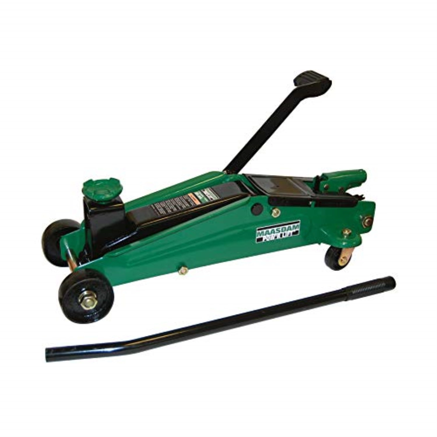 maasdam pow'r lift mpl1449hd suv jack with foot pump. 3 ton.green