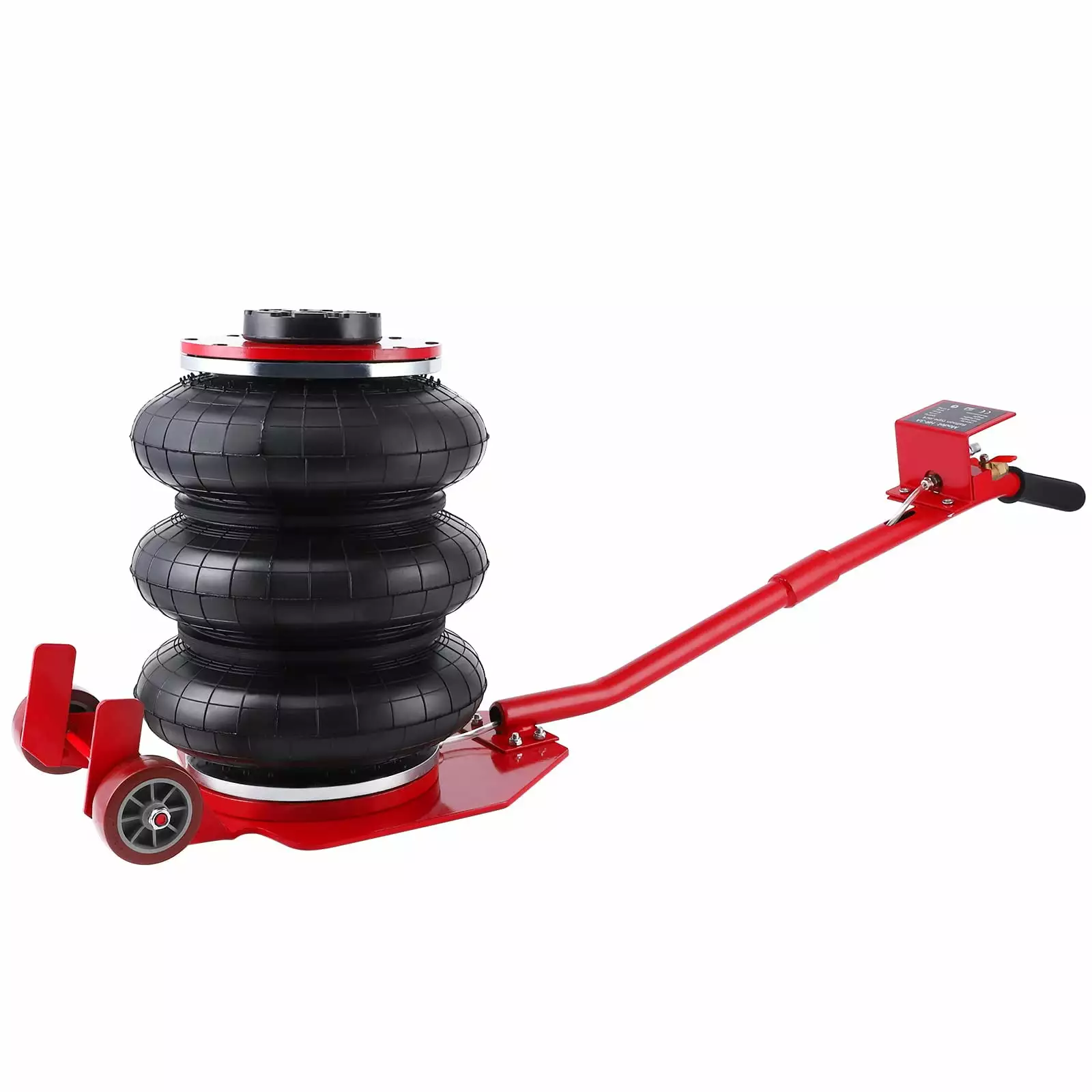 SAINSPEED 3 Ton/6600LBS Triple Bag Air Jack Fast Lifting Pneumatic Car Repair Inflatable Bladder Jack with Half Round Hand. Lifting Height Up to 15.75 Inch