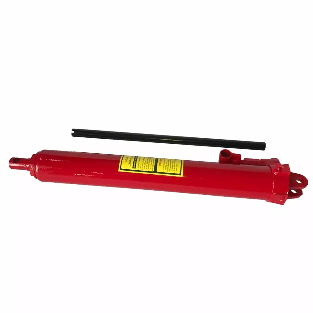 Lomubue 8 Ton Long Ram Hydraulic Jack Red