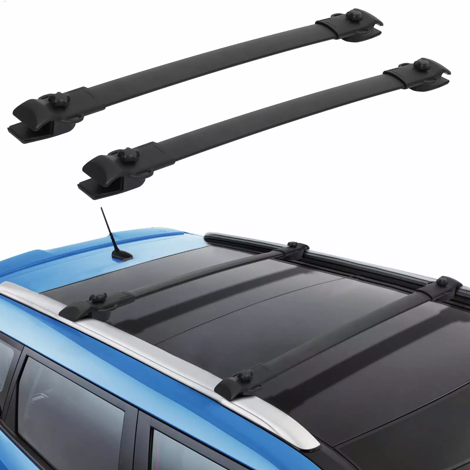 Yanshe Roof Rack Cross Bar Fit for 2011-2020Sienna. Heavy Duty SteelCross Bars for Rooftop Cargo Carrier Bag Basket Kayak Canoe Bike Snowboard