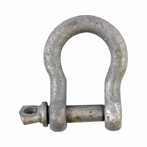 Timco - Bow Shackles - Hot Dipped Galvanised (Size 8mm - 20 Pieces)