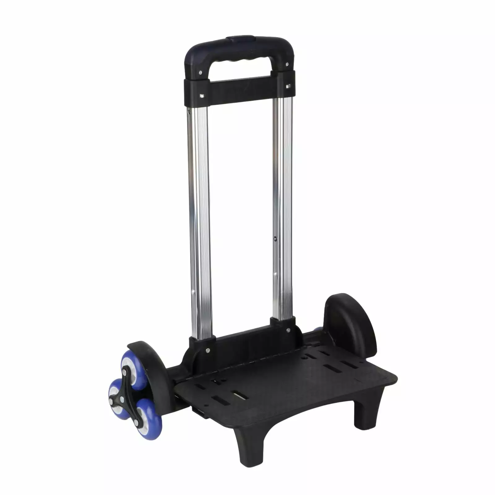 funtasica Stair Climber Folding Hand Truck with 3 Level Height Telescoping Handle Aluminum Alloy Bracket for Shopping. Office Versatile Black