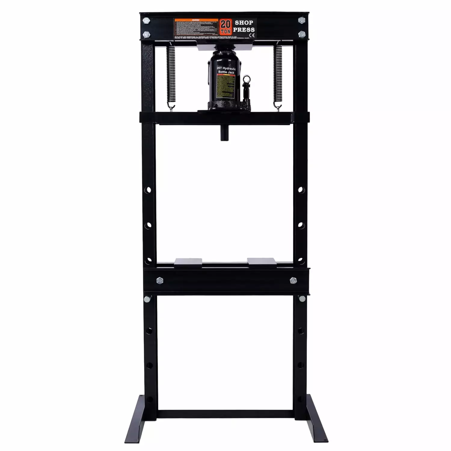 imerelez 20 Ton Bottle Jack Shop Press. Bend. Straighten. or Press Parts. Install Bearings. U-Joints. Bushings. Ball Joints. and Pulleys.black