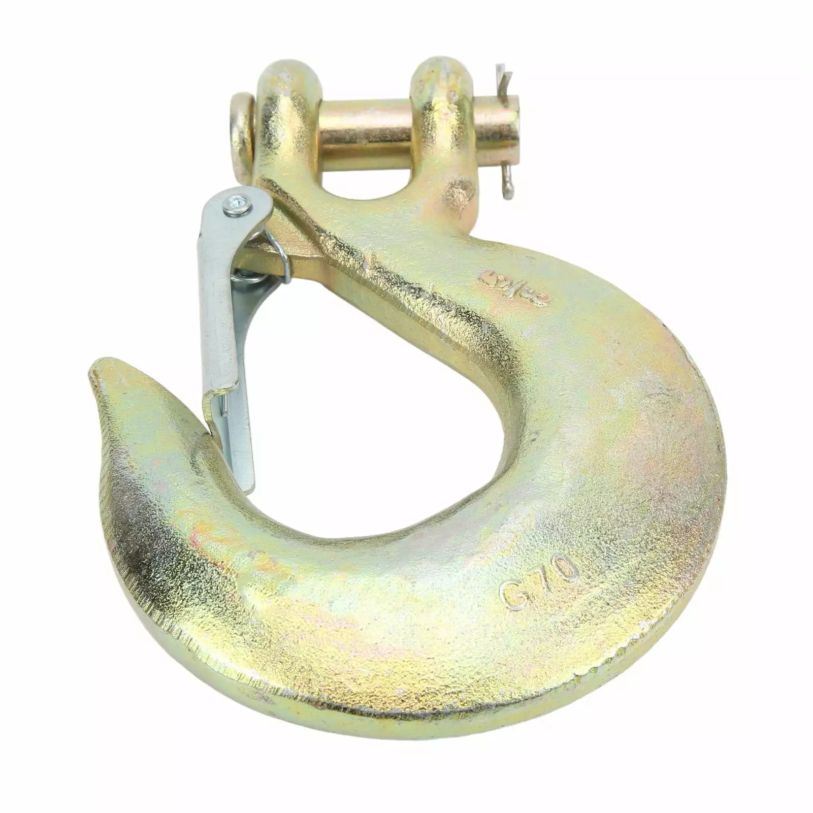 lip Hook Thicken Alloy Steel High Temperature Quenching 13500lbs Heavy Duty Grab Hook for Port Transportation 5/8in