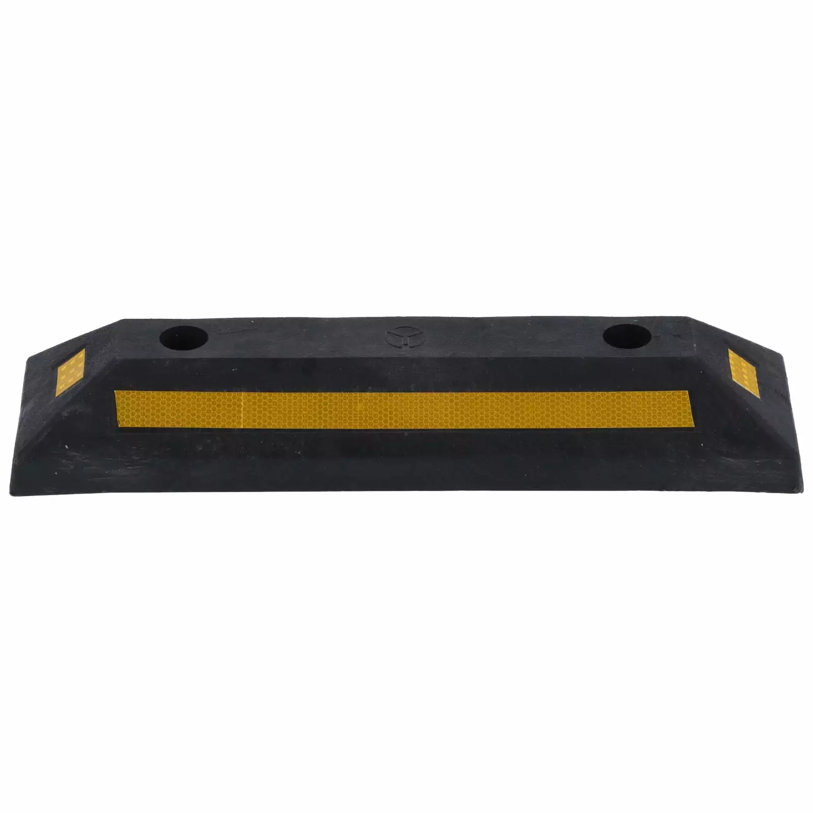 price crash Parking Block Rubber Curb Wheel Stop Stopper with Yellow Refective Stripe for Garage Supplies